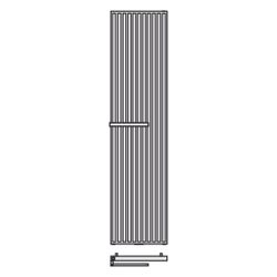 Kermi Arche Plus Designheizkörper vertikal Weiß Seidenglanz 2000x115x570mm Bügel... KERMI-D9N1820570106LK 4063769493281 (Abb. 1)