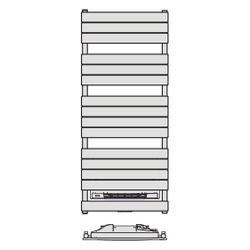 Kermi Aster Blower Mix Badheizkörper mit Heizlüfter 1834x95x600mm, 1014W bei 75/... KERMI-MBN11186004013K 4063769629024 (Abb. 1)
