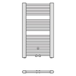 Kermi Basic-50 gerade Badheizkörper 1770x35x749mm, Anschluss mittig/seitlich, 12... KERMI-E001M1800752XXK 4037486610641 (Abb. 1)