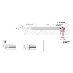 Kermi Board Line EUE 150090 L 1500 x B 900 x H 140 mm... KERMI-BCEUE150090XK 4051484939573 (Abb. 1)