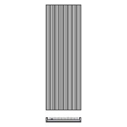 Kermi Bryce Designheizkörper 1600x78x600mm, 1836W bei 75/65/20 Grad C, Anthracite Grey... KERMI-D2N1016600601XK  (Abb. 1)