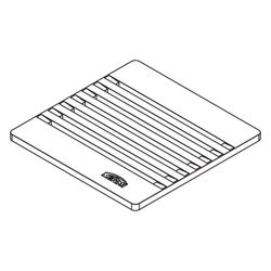 Kermi Ablaufabdeckung D52 Linien L 115 x B 115 mm... KERMI-BZD52000000UK 4051484940197 (Abb. 1)
