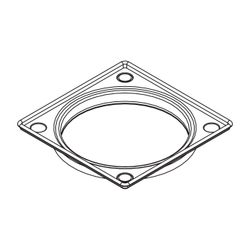 Kermi Ablaufrahmen M5X L 120 x B 120 mm... KERMI-BZM5X000000UK 4051484940289 (Abb. 1)