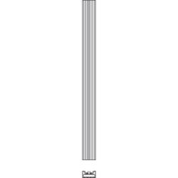 Kermi Decor-Arte Line Designheizkörper 1800x150x78mm weiß... KERMI-D2N101800152XXK 4037486004228 (Abb. 1)