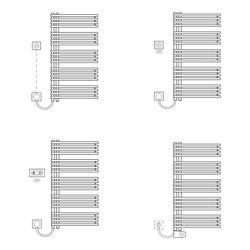 Kermi Diveo-E BH 1320x46x450mm mattbronze, WKS links... KERMI-DVE1A130045SCXK  (Abb. 1)