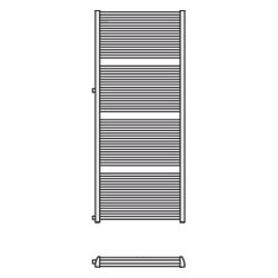 Kermi Duett-D Austauch Badheizkörper 1796x74x484mm, Anschluss links, 1200W bei 7... KERMI-DUN2D1800452LXK 4037486299211 (Abb. 1)