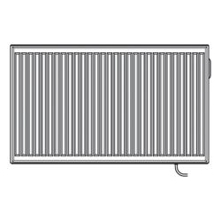 Kermi E-Panel Profil elektrischer Flachheizkörper 600x73x500mm 500W ohne Stecker... KERMI-F1E21060050JS4K 4051487926075 (Abb. 1)