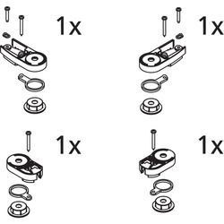 Kermi Lager Set oben, EBAT021, Weiß, 2533999... KERMI-2533999 4051484922636 (Abb. 1)