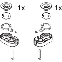 Kermi Lager Set unten, EBAT027, Silber Hochglanz, 2534017... KERMI-2534017 4051484922742 (Abb. 1)