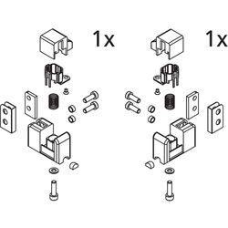 Kermi Führungshaken Set unten, EBAT029, Silber Hochglanz, 2534023... KERMI-2534023 4051484922780 (Abb. 1)
