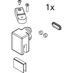 Kermi Stabilisierung Kopf Set, EBCC014, Silber Hochglanz, 2534746... KERMI-2534746 4051484924562 (Abb. 1)