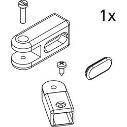 Kermi Stabilisierung Wand Set, EBCC015, Silber Mattglanz/Silber Hochglanz, 2534748... KERMI-2534748 4051484924586 (Abb. 1)