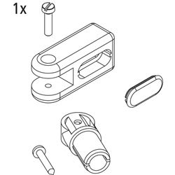Kermi Stabilisierung Wand Set, EBRA014, Weiß, 2535024... KERMI-2535024 4051484925934 (Abb. 1)