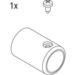 Kermi Stabilisierung Wand Set 90 Grad, EBRA021, Weiß, 2535025... KERMI-2535025 4051484925941 (Abb. 1)