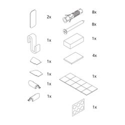 Kermi Montagekleinteile Set ZBFI019, 2533897... KERMI-2533897 4051484922278 (Abb. 1)