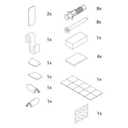 Kermi Montagekleinteile Set ZBFI019, 2533897... KERMI-2533897 4051484922278 (Abb. 1)