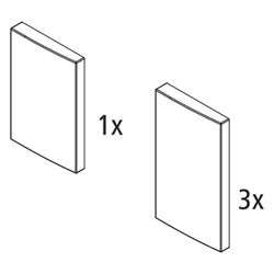 Kermi Abdeckungen Set, EBFI020, 2535310... KERMI-2535310 4051484927211 (Abb. 1)