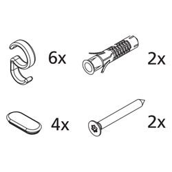 Kermi Kleinteilset Stabilisierung ZBIN025, Silber Mattglanz/Weiß, 2505557... KERMI-2505557 4051484921028 (Abb. 1)