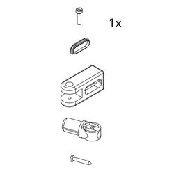 Kermi Stabilisierung Wand Set, EBI2019, Silber Mattglanz, 2534187... KERMI-2534187 4051484923848 (Abb. 1)