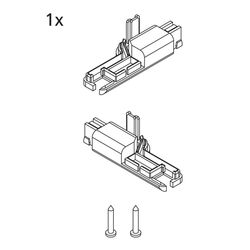 Kermi Stockabdeckung Set unten, EBI2021, Silber Mattglanz, 2534194... KERMI-2534194 4051484923886 (Abb. 1)