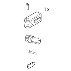 Kermi Stabilisierung Wand Set, EBI2033, Silber Mattglanz, 2534233... KERMI-2534233 4051484923992 (Abb. 1)