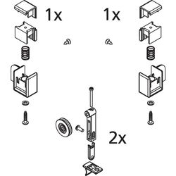 Kermi Laufrollen Set oben/Haken unten D2L-R, EBLI027, 2534911... KERMI-2534911 4051484925231 (Abb. 1)