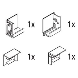 Kermi Wandwinkel Set links, EBNI010, Chrom, 2535869... KERMI-2535869 4051484927624 (Abb. 1)