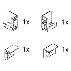 Kermi Wandwinkel Set rechts, EBNI011, Chrom, 2535871... KERMI-2535871 4051484927631 (Abb. 1)