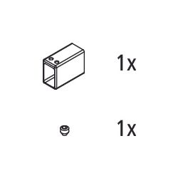Kermi Wandanschluss Set für Wandstütze, EBNI018, Chrom, 2535884... KERMI-2535884 4051484927709 (Abb. 1)