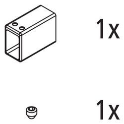 Kermi Wandanschluss Set für Wandstütze, EBNI018, Chrom, 2535884... KERMI-2535884 4051484927709 (Abb. 1)