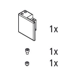Kermi Verbinder Set rechts für Wandstütze, EBNI020, Chrom, 2535888... KERMI-2535888 4051484927723 (Abb. 1)