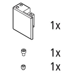 Kermi Verbinder Set rechts für Wandstütze, EBNI020, Chrom, 2535888... KERMI-2535888 4051484927723 (Abb. 1)
