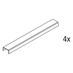 Kermi Abdeckung Set Verstellung für Führungsprofil oben Gleittür 2-teilig bodenfrei mit ... KERMI-2535890 4051484927730 (Abb. 1)