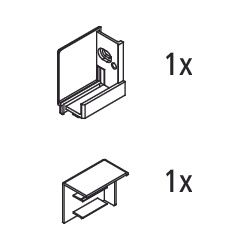Kermi Wandwinkel Set links, EBNI022, Chrom, 2535899... KERMI-2535899 4051484927815 (Abb. 1)