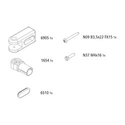 Kermi Wandaufnahme/Stabilisierung Set, EBPE020, Chrom, 2539094... KERMI-2539094 4051484928201 (Abb. 1)