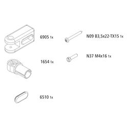 Kermi Wandaufnahme/Stabilisierung Set, EBPE020, Chrom, 2539094... KERMI-2539094 4051484928201 (Abb. 1)
