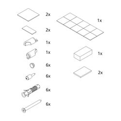 Kermi Zubehörset ZBRA007, Silber Mattglanz/Silber Hochglanz, 2533773... KERMI-2533773 4051484922049 (Abb. 1)