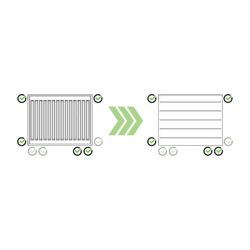 Kermi Upgrade Set Heizkörperverkleidung für Line Typ 22 600x700mm, Anschlussposition ... KERMI-ZA02420018 4063768760520 (Abb. 1)