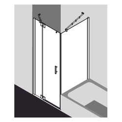 Kermi Duschkabine Filia XP Pendeltür 1F Festfeld 1WL 2000x900x31mm ESG Klar 6mm Si... KERMI-FX1WL09020VAK 4051484185932 (Abb. 1)