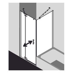 Kermi Duschkabine Filia XP Pendeltür 1F Festfeld 1WL 2000x900x31mm ESG Klar 6mm Si... KERMI-FX1WL09020VAK 4051484185932 (Abb. 1)