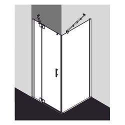 Kermi Duschkabine Filia XP Pendeltür 1F Festfeld 1WL 2000x900x31mm ESG Klar 6mm Si... KERMI-FX1WL09020VAK 4051484185932 (Abb. 1)