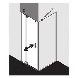 Kermi Duschkabine Filia XP Pendeltür 1F Festfeld 1WL 2000x900x31mm ESG Klar 6mm Si... KERMI-FX1WL09020VAK 4051484185932 (Abb. 1)