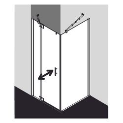 Kermi Duschkabine Filia XP Pendeltür 1F Festfeld 1WL 2000x900x31mm ESG Klar 6mm Si... KERMI-FX1WL09020VAK 4051484185932 (Abb. 1)