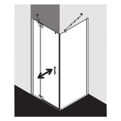 Kermi Duschkabine Filia XP Pendeltür 1F Festfeld 1WL 2000x900x31mm ESG Klar 6mm Si... KERMI-FX1WL09020VAK 4051484185932 (Abb. 1)