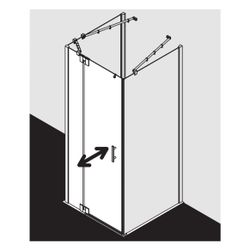 Kermi Duschkabine Filia XP Pendeltür 1F Festfeld 1WL 2000x900x31mm ESG Klar 6mm Si... KERMI-FX1WL09020VAK 4051484185932 (Abb. 1)