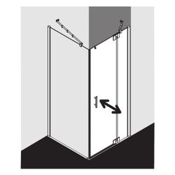 Kermi Duschkabine Filia XP Pendeltür 1F Festfeld 1WR 2000x1000x31mm ESG Klar 6mm S... KERMI-FX1WR10020VAK 4051484187431 (Abb. 1)
