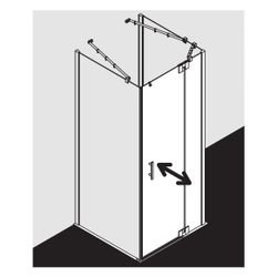Kermi Duschkabine Filia XP Pendeltür 1F Festfeld 1WR 2000x1000x31mm ESG Klar 6mm S... KERMI-FX1WR10020VAK 4051484187431 (Abb. 1)