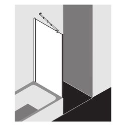 Kermi Seitenwand Filia XP verkürzt neben Badewanne TVD 1600x750x31mm ESG Klar 6mm ... KERMI-FXTVD07516VAK 4051484190196 (Abb. 1)