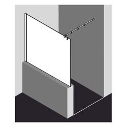 Kermi Walk-In Wall Filia XP TWF 2000x1400x31mm ESG Klar 8mm Silber Hochglanz Ansch... KERMI-FXTWF14020VPK 4051484192084 (Abb. 1)