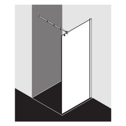 Kermi Walk-In Wall Filia XP TWF 2000x1400x31mm ESG Klar 8mm Silber Hochglanz Ansch... KERMI-FXTWF14020VPK 4051484192084 (Abb. 1)